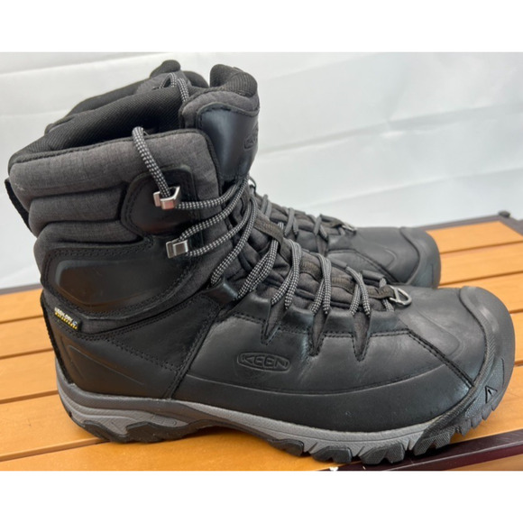KEEN TARGHEE LACE BOOTS HIGH POLAR Insulated Waterproof 9.5 M Fit Black /Raven main image 5